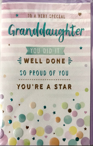 Picture of GRANDDAUGHTER YOU DID IT WELL DONE